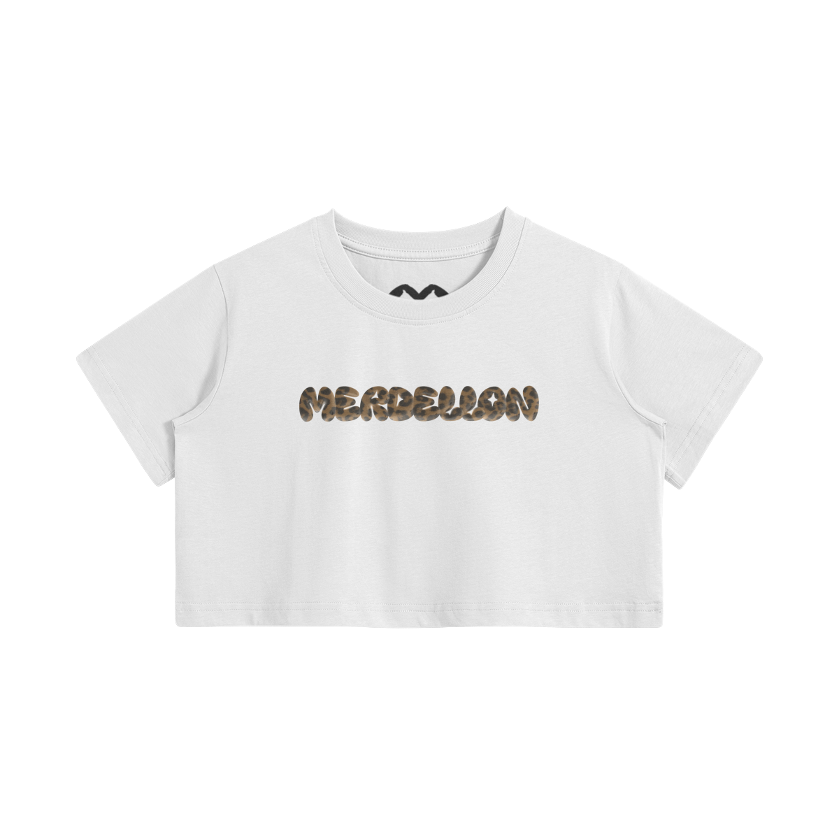 BUBBLE GUM LEOPARD CROP TOP