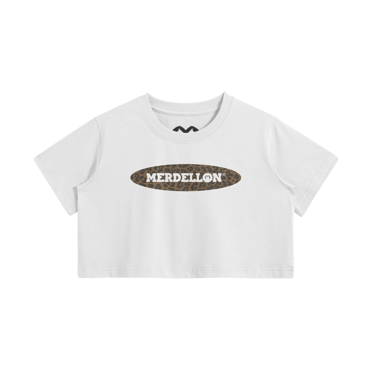 MERDELLÓN LEOPARD CROP TOP