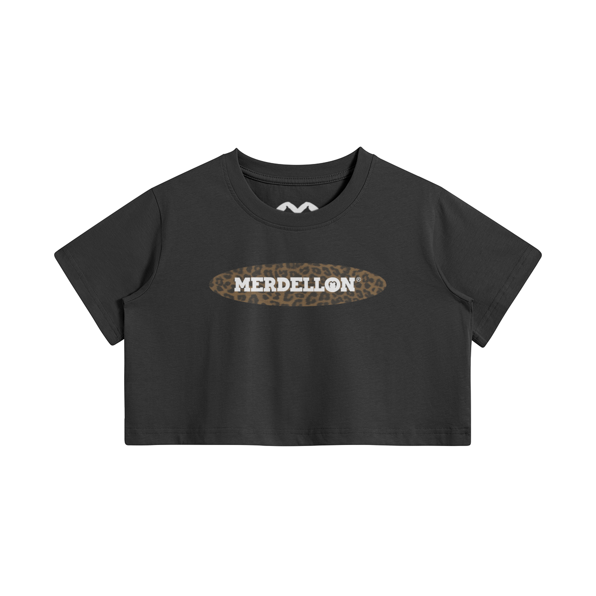 MERDELLÓN LEOPARD CROP TOP