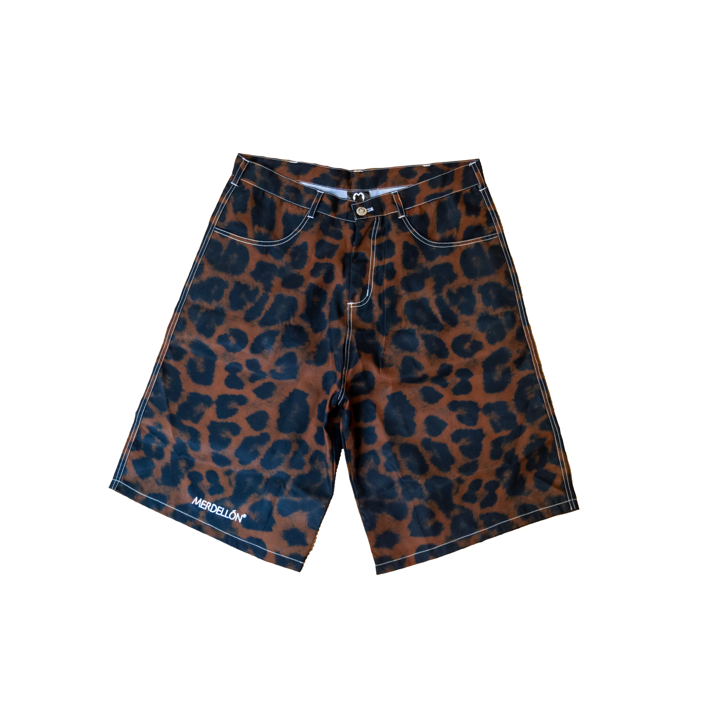 LEOPARD BAGGY SHORT