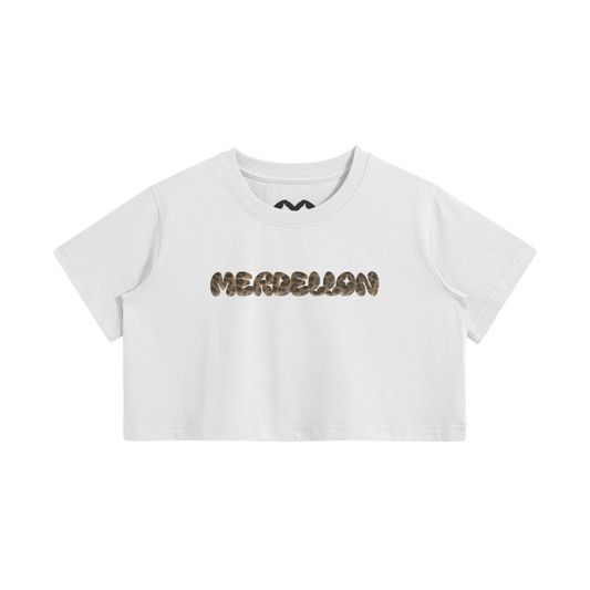BUBBLE GUM LEOPARD CROP TOP