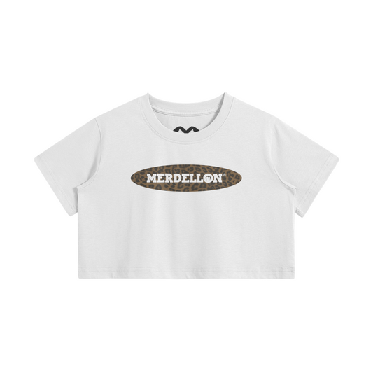 MERDELLÓN LEOPARD CROP TOP