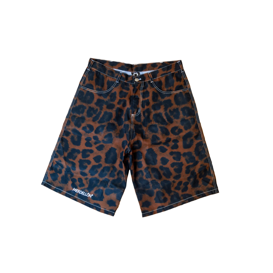 LEOPARD BAGGY SHORT