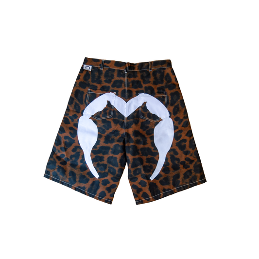 LEOPARD BAGGY SHORT