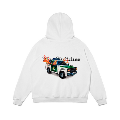 CAR ON FLAMES HOODIE